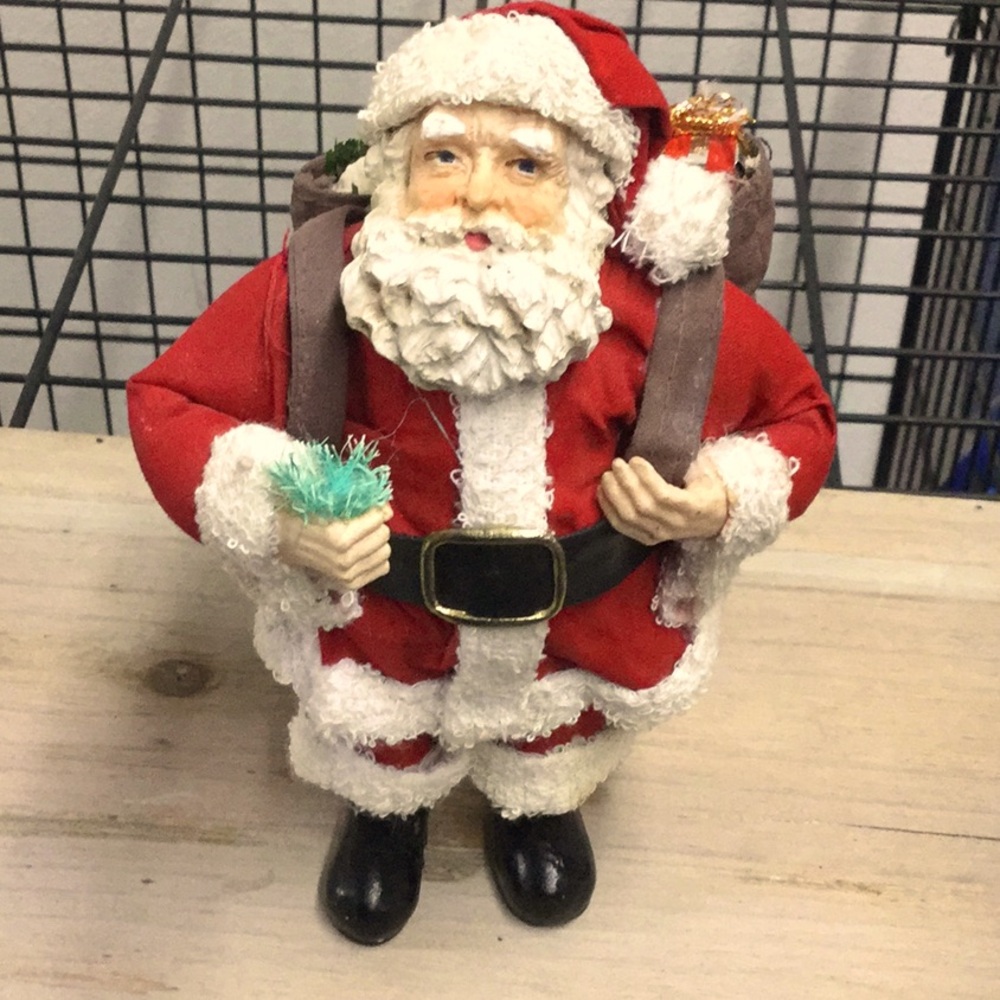 Santa vintage decor rustic farmhouse holiday festival rodeo clause